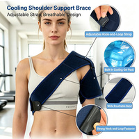 Manchon de compression réutilisable OEM pour épaule et bras, avec poche à glace intégrée, pour la cryothérapie des lanceurs, des joueurs de volleyball et des athlètes