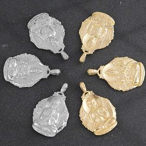 Collar de Hombre con Colgante de Buda de Ojos Enfados Estilo Religioso Vintage, Joyería Unisex de Acero Inoxidable y Titanio Retro - Product Image 6