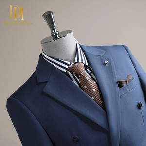 Giacca da Completo Uomo Slim Fit Stile Coreano/Britannico Primaverile/Autunnale con Doppio Petto e Colletto a Risvolto, Ideale per Sposi - Product Image 1
