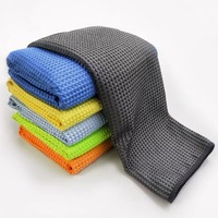 Serviette de golf avec clip d'accessoires, super absorbante, séchage rapide, douce, écologique, en tissu écossais, pour clubs et balles de golf