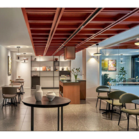 Conjuntos de Comedor Circulares de Grado Comercial, Vitrina Modular de Metal, Tamaño Personalizado, Soluciones de Mobiliario Interior para Hostelería y Catering