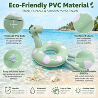 Bouée gonflable en PVC épais en forme de dinosaure |   Bouée de natation pour adultes, flotteur aquatique pour piscine et parc aquatique