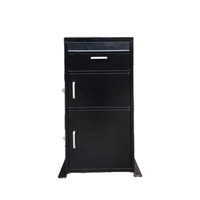 Boîte aux lettres décorative autoportante en métal, étanche, antivol, verrouillable, spacieuse, pour colis, durable, pour extérieur