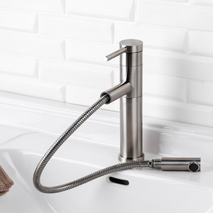 SUS304 thép không gỉ chậu rửa trên truy cập lưu vực nóng lạnh nước vòi 180 xoay kéo ra lưu vực trộn vòi - Product Image 2