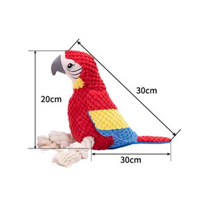 Juguete de Peluche Interactivo para Perros con Sonido de Pájaro, Duradero, de Algodón y Cuerda, para Limpieza Dental de Cachorros, Suministros para Mascotas - Product Image 2