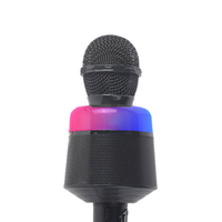 Service OEM, micro karaoké KG30 avec lumières RGB pour haut-parleur, microphone sans fil portable tout-en-un, batterie 1200 mAh (3-4 heures)