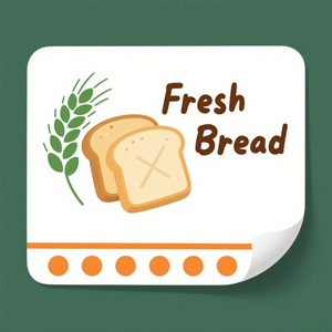 Autocollant en rouleau adhésif carré imprimé personnalisé scellé stockage rectangle logo alimentaire cookie rouleau étiquette autocollant - Product Image 3