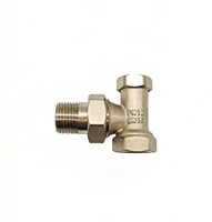 Raccord en T fileté mâle-femelle en laiton DN15 1/2" pour vanne de radiateur thermostatique, connecteur 3 voies pour chauffage central à eau haute pression