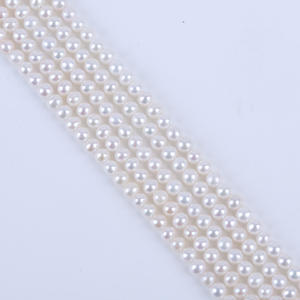 Perles baroques d'eau douce naturelles de 3-4 mm, faites à la main, pour la création de bijoux, pierres de forme irrégulière, blanches, à forte luminosité - Product Image 4