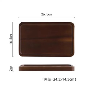 Plateau de service personnalisable en bois d'acacia pour la cuisine, la maison ou l'hôtel, style classique, <span class=keywords><strong>vaisselle</strong></span> pour les fêtes ou le service de nourriture - Product Image 4