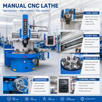 Machine à alésage et tournage métallique de haute précision à colonne unique robuste pour tour CNC manuel – Vente en gros