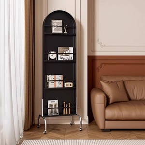 Étagère à livres multifonctionnelle 2025, miroir sur pied, rangement, porte-revues et porte-journaux, miroir de <span class=keywords><strong>corps</strong></span> entier mobile - Product Image 2