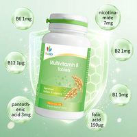 Complément Alimentaire OEM Vitamine B Complexe pour Adultes – Énergie Saine avec Acide Folique, B6, B12, B1, B2 – Faible Teneur en Sucre, Qualité Alimentaire