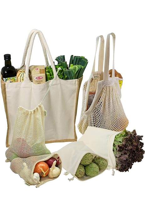 Organic Canvas & Jute Tote Jar for Advertising & Grocery Shopping