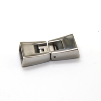 Lot de fermoirs à baïonnette en acier inoxydable, 8.2*4mm, perceuses de cordon en cuir, bricolage, fournitures pour la fabrication de bijoux, 10 pièces