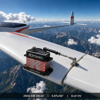 XQ-POWER XQ-BLS8125D Servomoteur numérique brushless étanche à couple élevé 25KG 0.07s rapide avec boîtier CNC pour drone RC UAV 8.4V