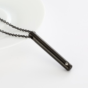 Zircon silbato <span class=keywords><strong>de</strong></span> acero inoxidable joyería <span class=keywords><strong>de</strong></span> moda Anti No Mindful fumar respiración ansiedad Breathlace Collar para fumar - Product Image 2