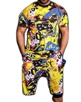 Camisetas personalizadas con sublimación y pantalones cortos para hombre, ropa de verano con opción de muchos colores, venta al por mayor - Product Image 5