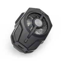 Ventilateur de refroidissement pour téléphone portable 500 mAh à refroidissement liquide semi-conducteur avec anneau lumineux RGB, radiateur à refroidissement instantané, clip arrière, accessoires de jeu