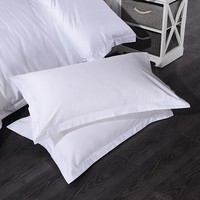 Ensemble de literie de luxe en coton blanc 100% polyester personnalisé, 4 pièces