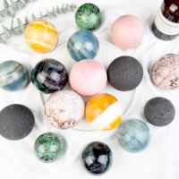 Vente en gros de pierres énergétiques naturelles mélangées, sphères de cristal polies pour la décoration de la maison, artisanat, cadeau Feng Shui