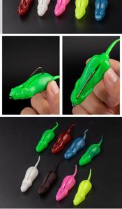 <span class=keywords><strong>Ensemble</strong></span> de leurres souples artificiels Thunder Frog Bionic en boîte pour la pêche au brochet en eau douce, lac/rivière/rivière, 50 mm/55 mm - Product Image 4