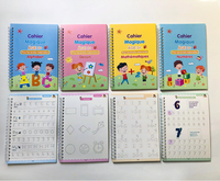 3D Französisch Deep Groove Magic Copybook Wieder verwendbare Kinder Handschrift Magic Practice Copybook Kinderbücher