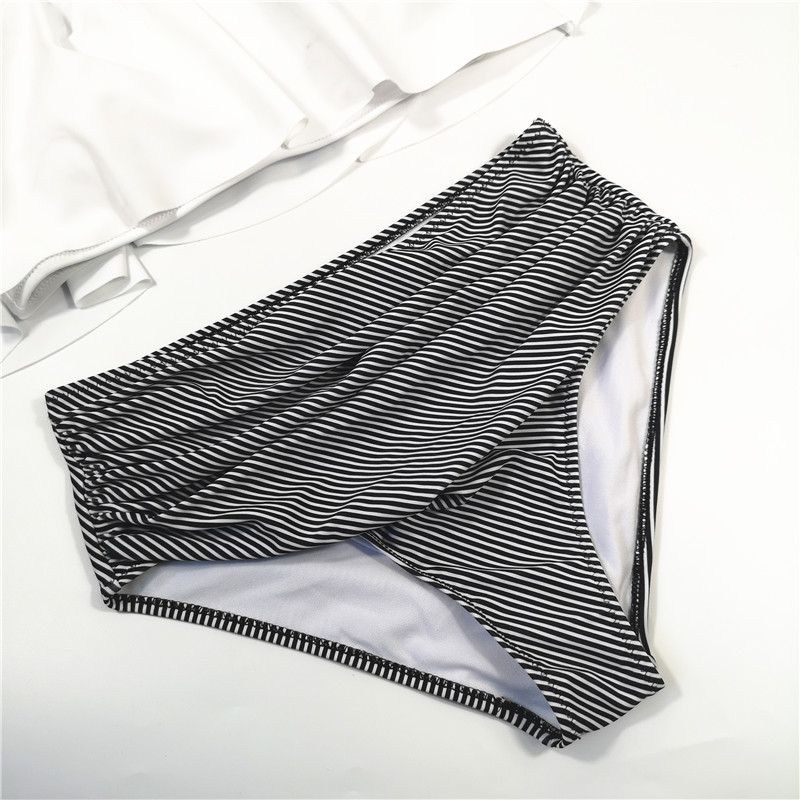 Solid bikini no shoulder hot sexy bikini swimsuit beach wear