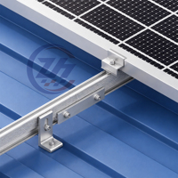 Système de fixation rapide pour panneaux solaires en acier inoxydable et aluminium – Pieds en L / Pieds en L solaires pour rails de montage solaire