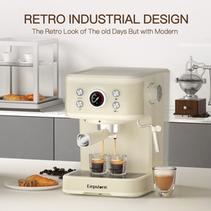 Machine à <span class=keywords><strong>café</strong></span> semi-automatique Empstorm 2 en 1 pour <span class=keywords><strong>capsules</strong></span> et poudre, expressos, lattes, cappuccinos pour le bureau, la maison et l'hôtel - Product Image 4