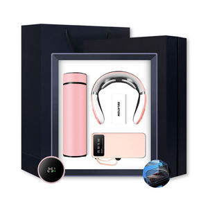 Logotipo personalizado, oficina, promoción de regalo de aniversario de negocios, masajeador de cuello termo, fuente de alimentación móvil con soporte para teléfono - Product Image 1