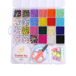 Hot Selling 3mm Round Mixed Color <b>Crystal</b> Lampwork & Glass Seed Beads <b>Kit</b> for Bracelet Necklace Jewelry Making - Product Image 3