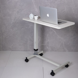 Hospital <b>Table</b> Rectangle Hydraulic Lift <b>Adjustable</b> Height Mobile Dining <b>Table</b> For Elderly And Pregnant Women - Product Image 1