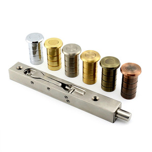 Cerradura de puerta de cobre con cubierta antipolvo, tipo tornillo oculto/exposto, para puertas principales de madera, estilo tradicional duradero - Product Image 2