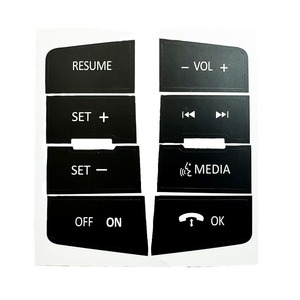 Ford Focus Steering Wheel Control Button Repair Sticker Black Adhesive 2008-2010 Models - Product Image 3