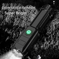 Mini lampe torche LED télescopique rechargeable par USB, lampe de poche portable, lampe stylo, lampe d'inspection, lampe torche EDC pour l'extérieur