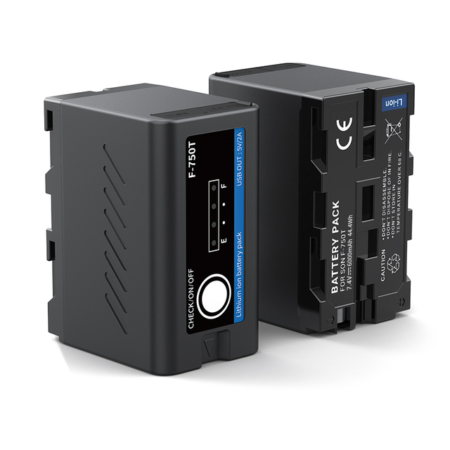 Mamen Np-F750t Digital Camera Battery Li-Ion Large Capacity 6000mah 7.4v Rechargeable Np-F Digital Batteries Camera Battery