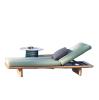 Chaise longue d'extérieur imperméable de haute qualité pour pique-nique, parc, villa, jardin, patio, hôtel, plage, bord de piscine, complexe hôtelier