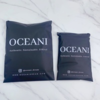 Sacs à fermeture éclair recyclables noirs mats personnalisés avec un design blanc imprimé en soie - Emballage durable pour chaussures et vêtements
