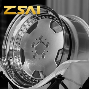 Rines de Cromo Forjados para Automóvil de 16 17 18 19 20 21 23 24 Pulgadas, Rines de Aleación de 22 Pulgadas 5x112 5x114.3 5x120, Rines Forjados de 2 Piezas - Product Image 1