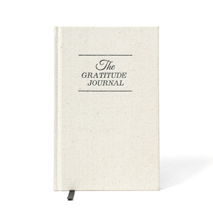 Taccuino personalizzato A5 tessuto di lino personalizzato gratitudine diario copertina rigida 100 fogli - Product Image 1