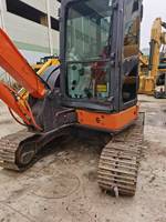 Mini-excavatrice Hitachi ZX50/ZX55 d'occasion, 5-6 tonnes, moteur Yanmar, roulement, boîte de vitesses, pompe PLC