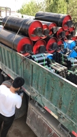 Convoyeur à rouleaux en acier au carbone épaissi résistant à l'usure, en acier inoxydable et en nylon avec compteur numérique pour machine de découpe (nouveau)