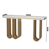 Table console d'entrée Table en marbre naturel Table de porche de couloir