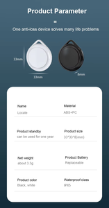 Tracker für Apple MFi-zertifizierten GPS-Tracker Smart itag Air Tag Tracker Locator Finder mit Apple iOS für iPhone15 finden Sie mein Gerät - Product Image 6