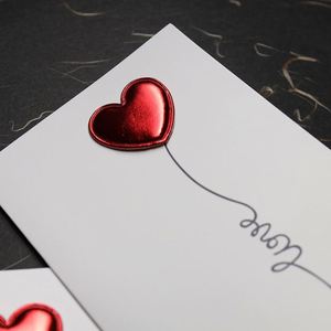 Carte de vœux pour mariage, fête d'anniversaire, design cœur battant, cadeau romantique en papier - Product Image 4