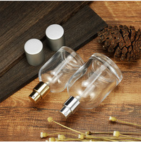 Bouteille de parfum vide rechargeable de 50ml, flacon rond, Unique, pour parfum, vente en gros, pièces