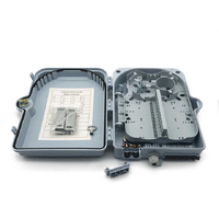 Boîtier de terminaison optique étanche IP65 pour extérieur, 24 fibres, pour montage mural ou sur poteau, avec répartiteur optique intégré