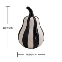 Ensemble d'ornements de fruits en céramique brillante Accessoires d'intérieur de maison poire et pomme réalistes pour une esthétique minimaliste