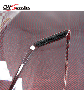 CWS STYLE RED CARBON FIBER <strong>ENGINE</strong> HOOD BONNET for 2018 TOYOTA CAMRY BODY KIT - Product Image 5